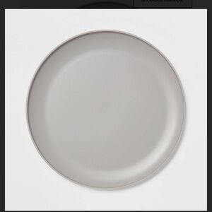 10.5" Plastic Dinner Plate Jet Gray - Room Essentials. 24 plates available